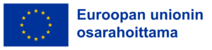 Logo, jossa Euroopan unionin lippu ja teksti "Euroopan unionin osarahoittama".